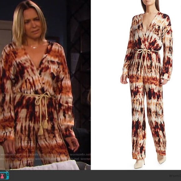 New Nanushka Jax Tie Dye Wide Leg Jumpsuit NWT Size Small - Picture 5 of 17